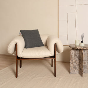 INKUZ square draadloos warmtekussen donkergrijs 45x45