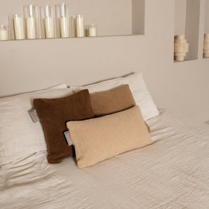 INKUZ Slim draadloos warmtekussen teddy beige 30x60