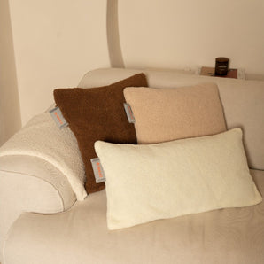 INKUZ Slim draadloos warmtekussen teddy wit 30x60