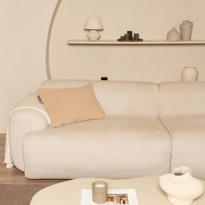 INKUZ Classic draadloos warmtekussen teddy beige 45x60